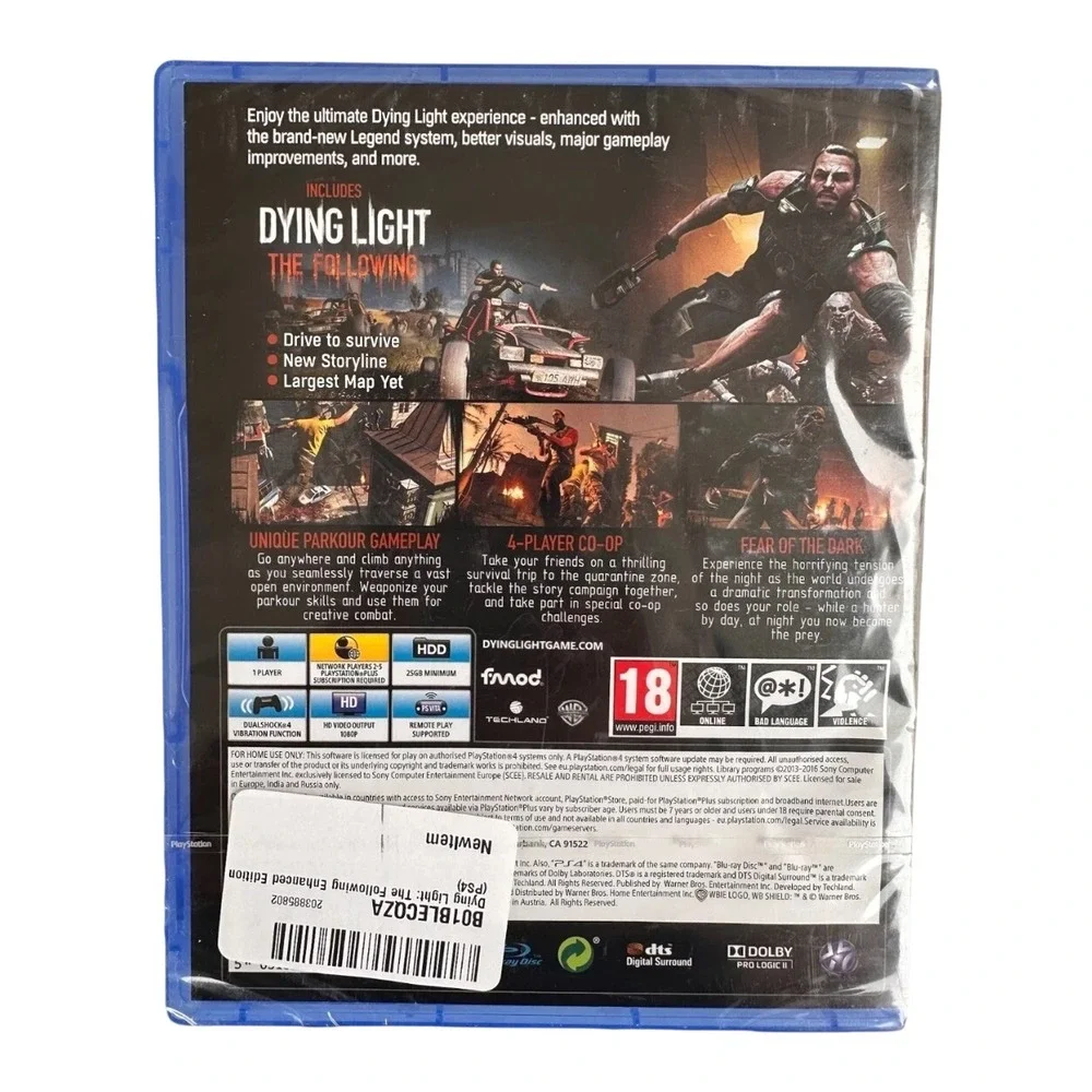 Dying‎ Light: The Following Video Game Enhanced Edition For PlayStation 4 (PS4)